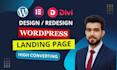 create a high converting wordpress landing page design using divi