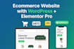 build an ecommerce website with wordpress and elementor