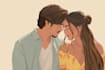 draw cartoon disney couple portrait