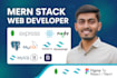 develop mern stack website with nextjs, nodejs, reactjs app with deployment