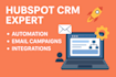 setup hubspot CRM, automation, email campaigns, integrations, and websites