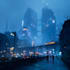 design sci fi city concept art