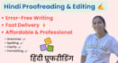 professionally proofread and edit hindi text