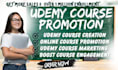 do fast udemy online course promotion