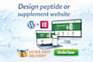 design peptide website research peptide fda complaint peptide website
