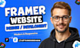 build modern framer website design, framer landing page, framer developer