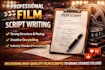 write a film script, and provide expert script writing