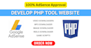 develop python php tool website scripts for adsence approval