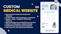 design medical, healthcare, doctor, clinic website on squarespace or HTML