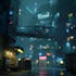 illustrate sci fi urban landscapes