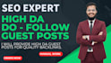 high authority guest post backlinks with dofollow links