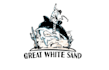 design looking sand producer great white shark theme logo
