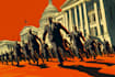 design political cartoons illustrations