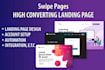 design a high converting swipe pages landing page