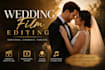 do professional cinematic wedding film editing