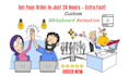 create a custom whiteboard animation doodle explainer video
