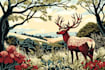 draw an animal and botanical illustration