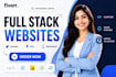 build websites, website development, full stack developer
