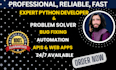 be your professional python developer and programming helper