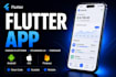 build a flutter cross platform app with stunning UI and firebase integration