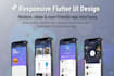 develop responsive mobile app UI in flutter