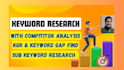 do keyword research website audit and competitor analysis