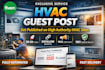 write publish hvac guest post, SEO, authority backlinks