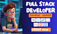 build custom website development as front end, backend or full stack developer