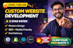 build custom website development as front end, backend or full stack developer