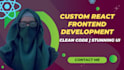 build responsive react frontend websites with modern UI