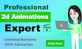 create 2d animation explainer video or 2d animated video