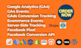 provide a professional setup of google analytics and server side tracking