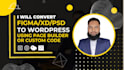 convert figma to wordpress figma to elementor figma to divi  figma to acf