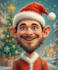 create a holiday group cartoon or a caricature of christmas