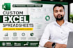 design custom excel spreadsheets for sales, finance, and kpis