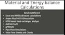 do material and energy balance calculations
