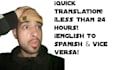 translate in less than 24 hours