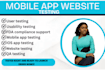 do user testing, QA review, usability and UX testing for apps and websites