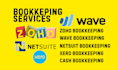 do bookkeeping and accounting in quickbooks,xero,wave,zoho