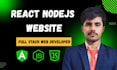 build fast and dynamic website as react and nodejs developer