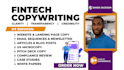 do fintech, finance copywriting, technical writing for website,pitch deck, email