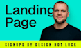 design a high converting saas landing page in figma