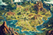 design a fantasy map illustration