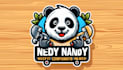 make panda hand skateboard mascot logo design in one day