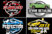create racing number, racing team logo, car wash