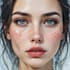 draw an watercolor portrait art