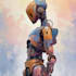 draw a mecha robot illustration unique style
