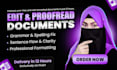 edit and proofread your document within 12 hours