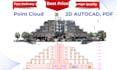 convert point cloud to 2d cad plans, elevations, sections
