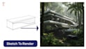 turn your sketch into a 3d model and stunning ai architectural render